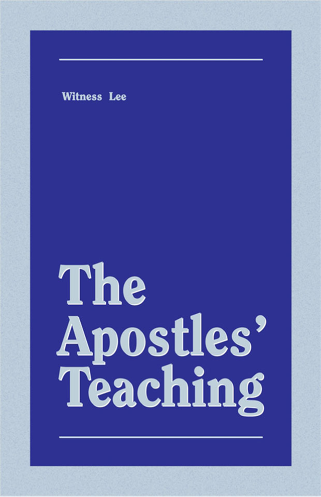 Apostles’ Teaching, The