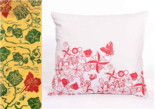 Botanical Cushion Printing