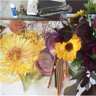 Painting Flowers in Watercolour with Christine Lloyd