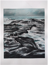 Striking Coastal Seascapes in Charcoal & Pastel with Sarah Davies