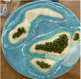 Tropical Island Resin Art Work