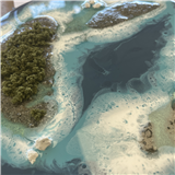 Tropical Island Resin Art Work