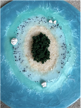 Tropical Island Resin Art Work