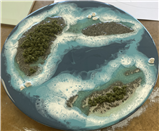 Tropical Island Resin Art Work